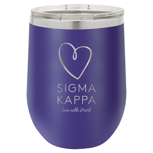 Sigma Kappa 12oz Tumbler