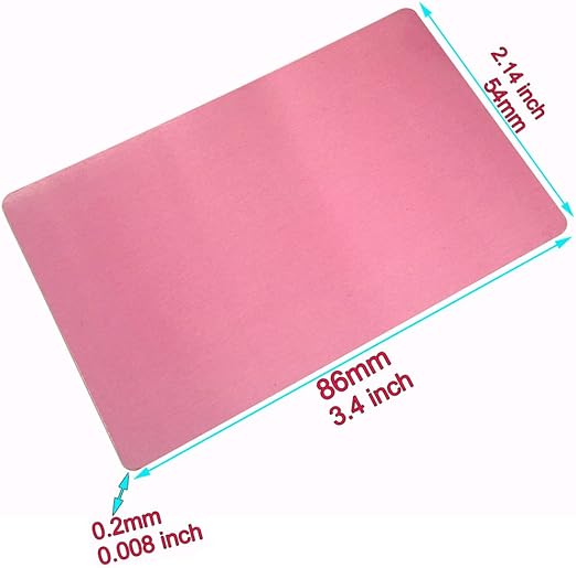 Custom Thin Metal Business Card Pack of 10