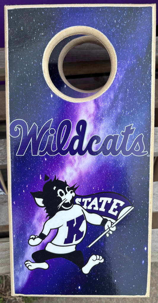 Willie the Wildcat Galaxy (12"x6") Table top Corn Hole Set