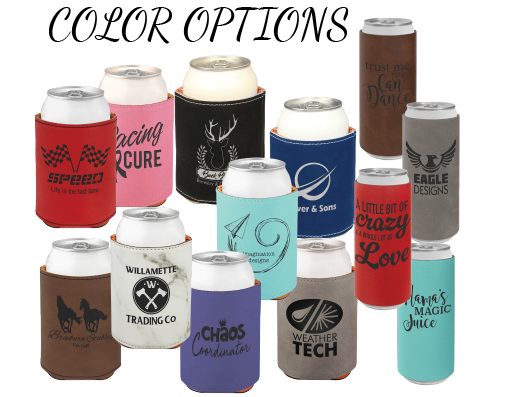 Custom Leatherette Can Coozy