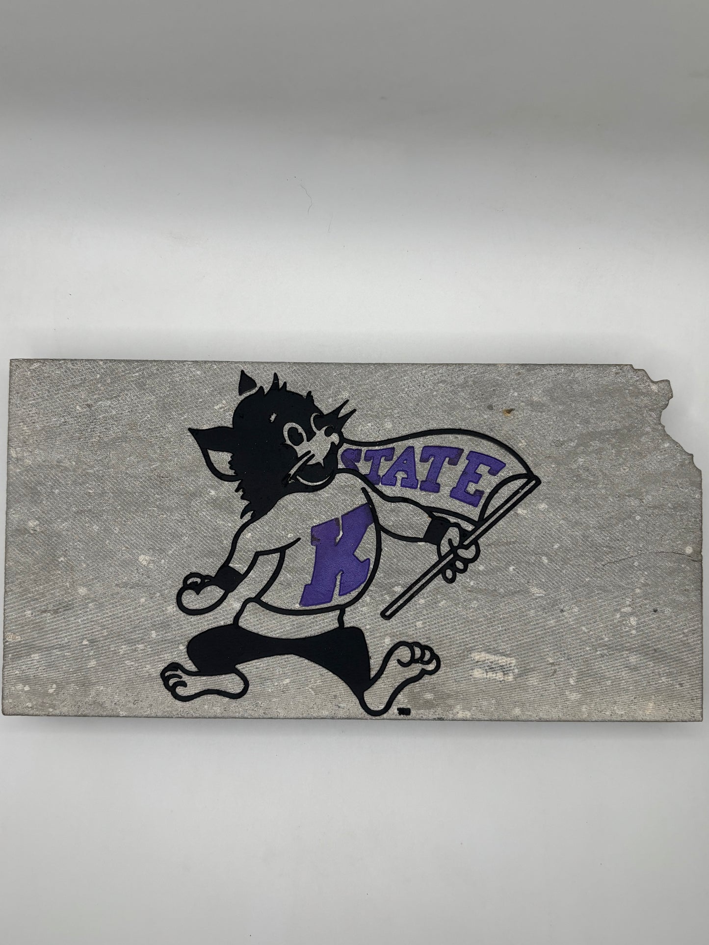 K-State Engraved Limestone- Official Affinity Licensed Product - K-State