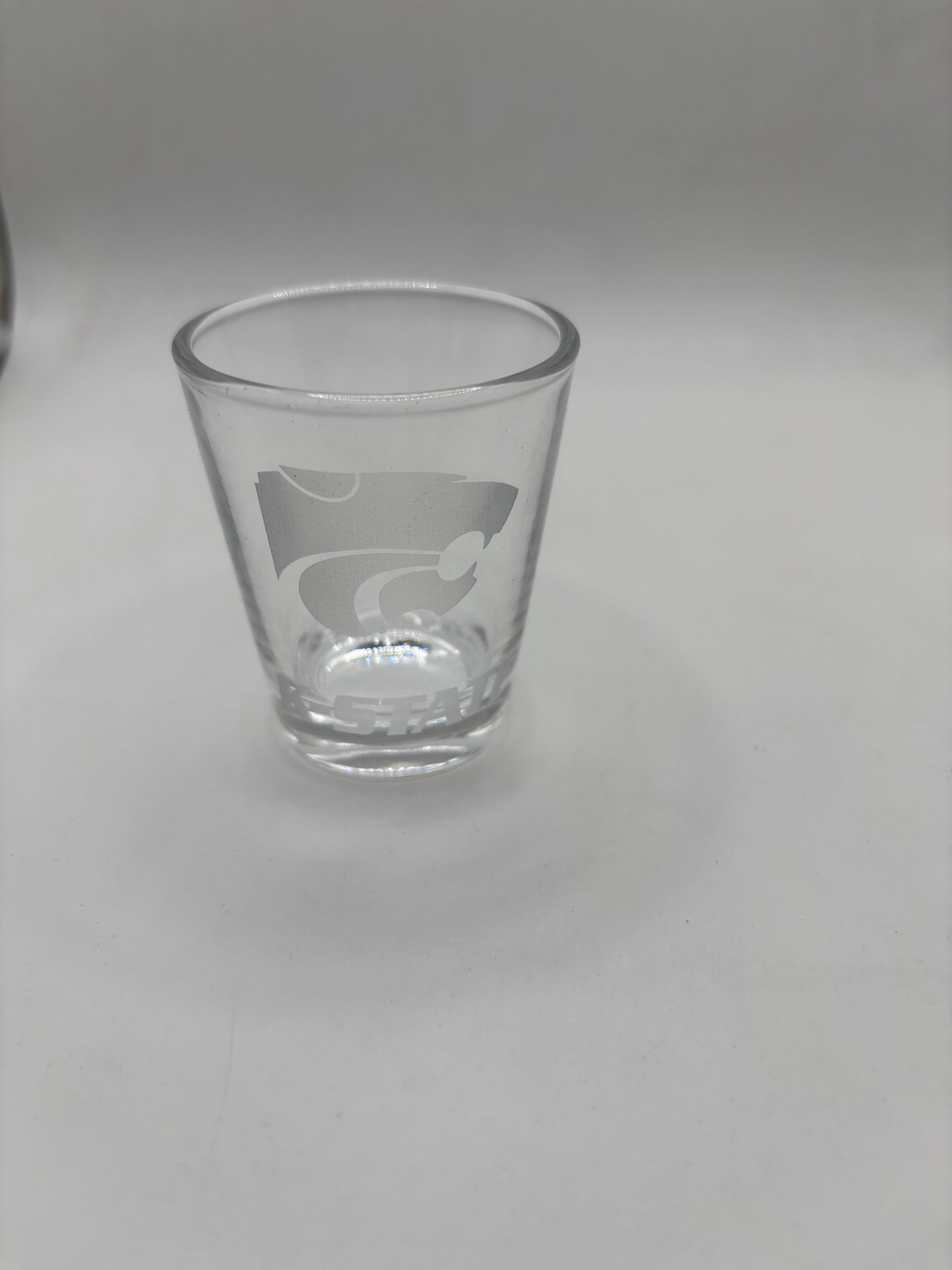 Power Cat and K-State on 1.75oz shot Glass