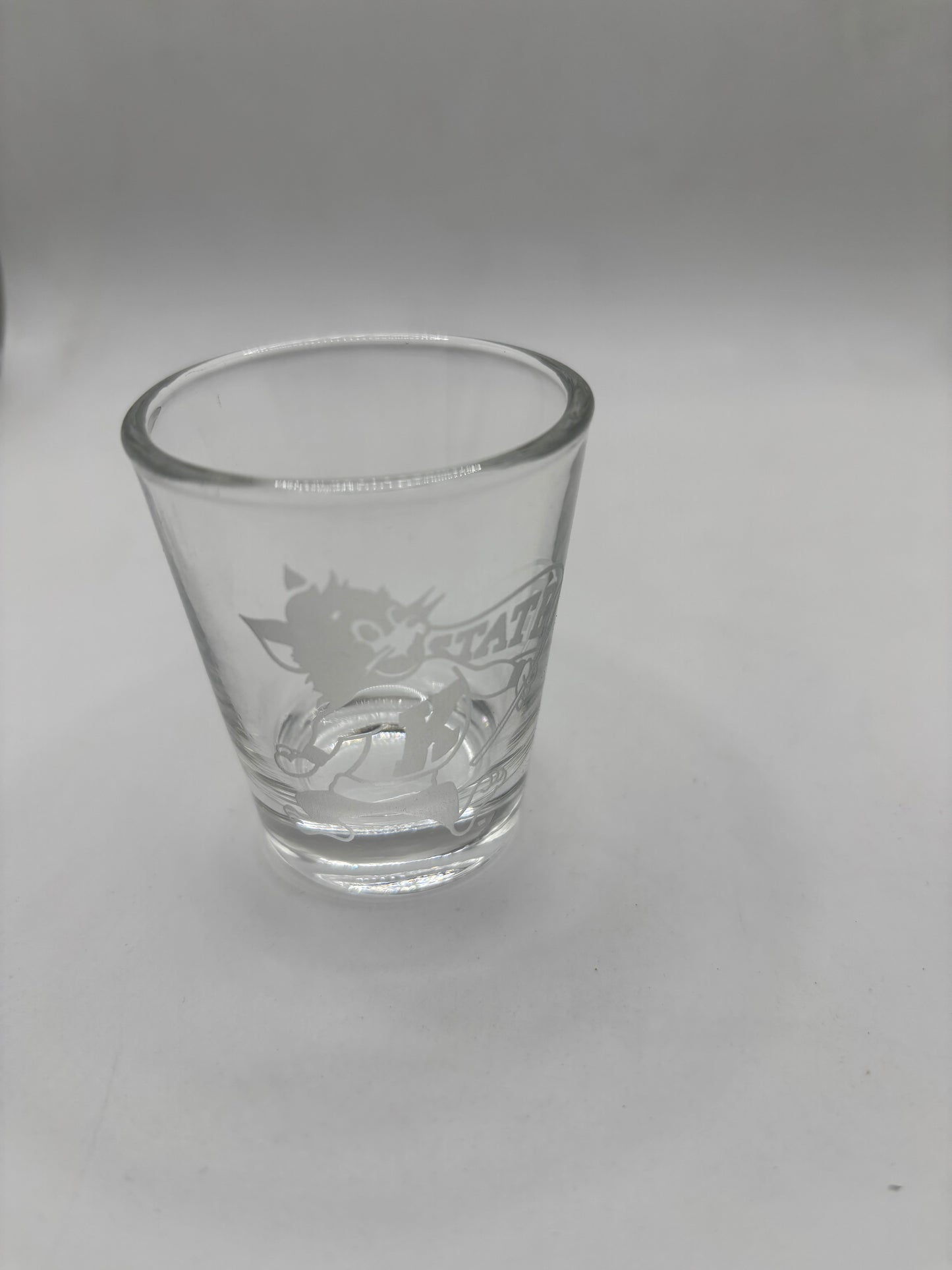 Willie the Wildcat on 1.75oz shot Glass