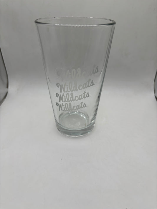Wildcats on 16oz Pint Glass