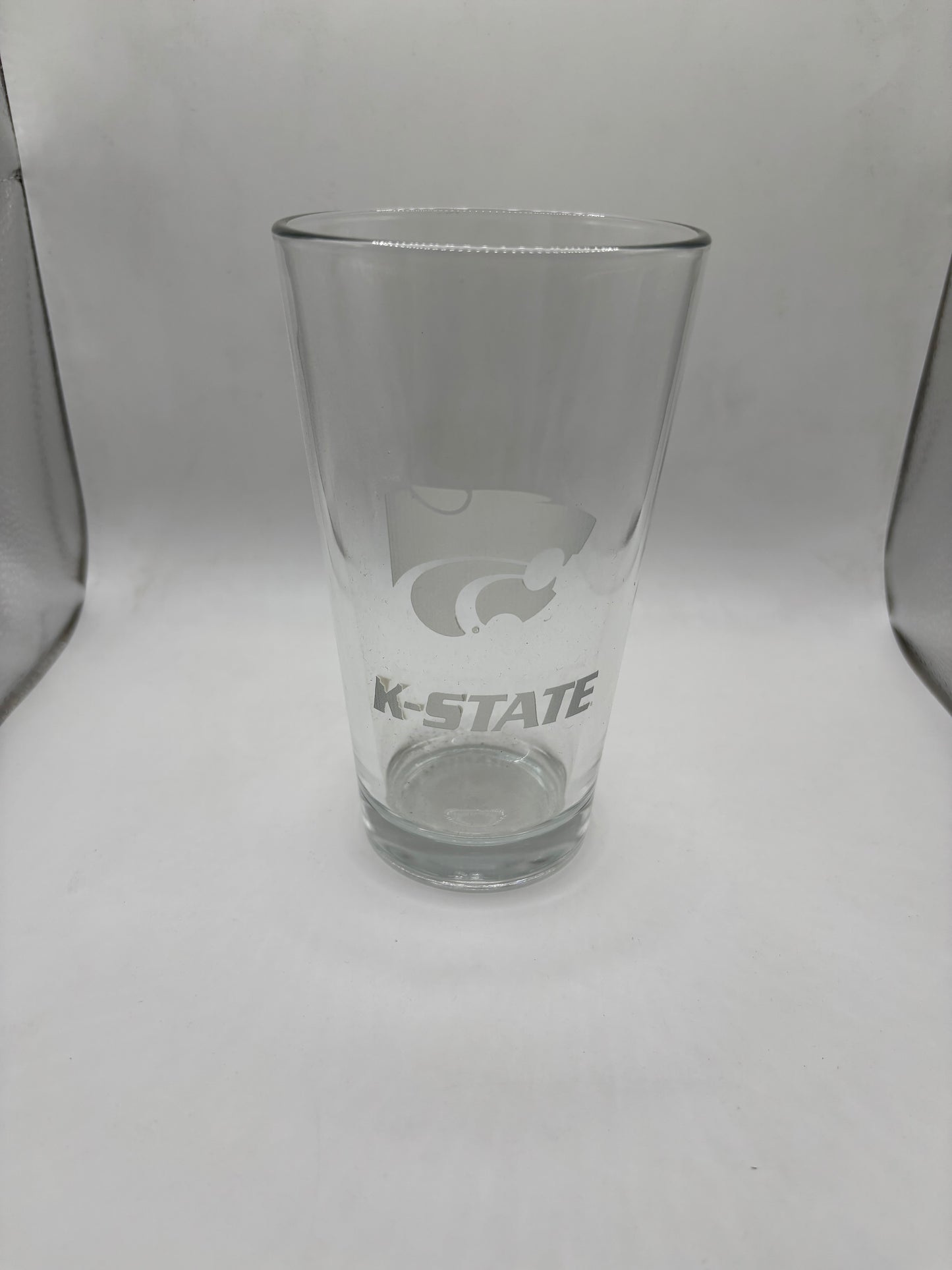K-State and Power Cat on 16oz Pint Glass