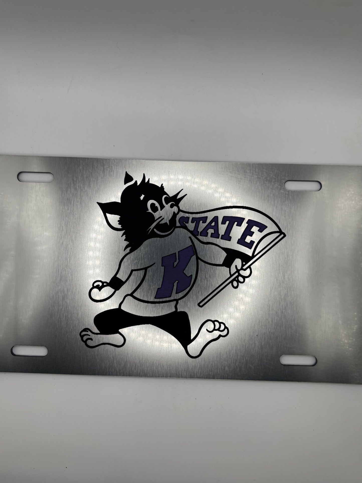 K-State Willie the Wildcat License Plate