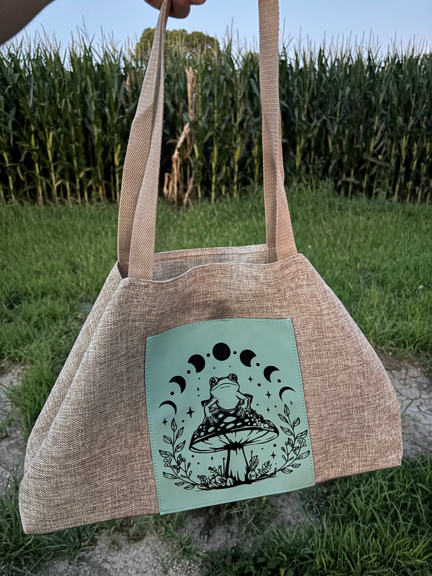 Burlap Bag Laser Engraved