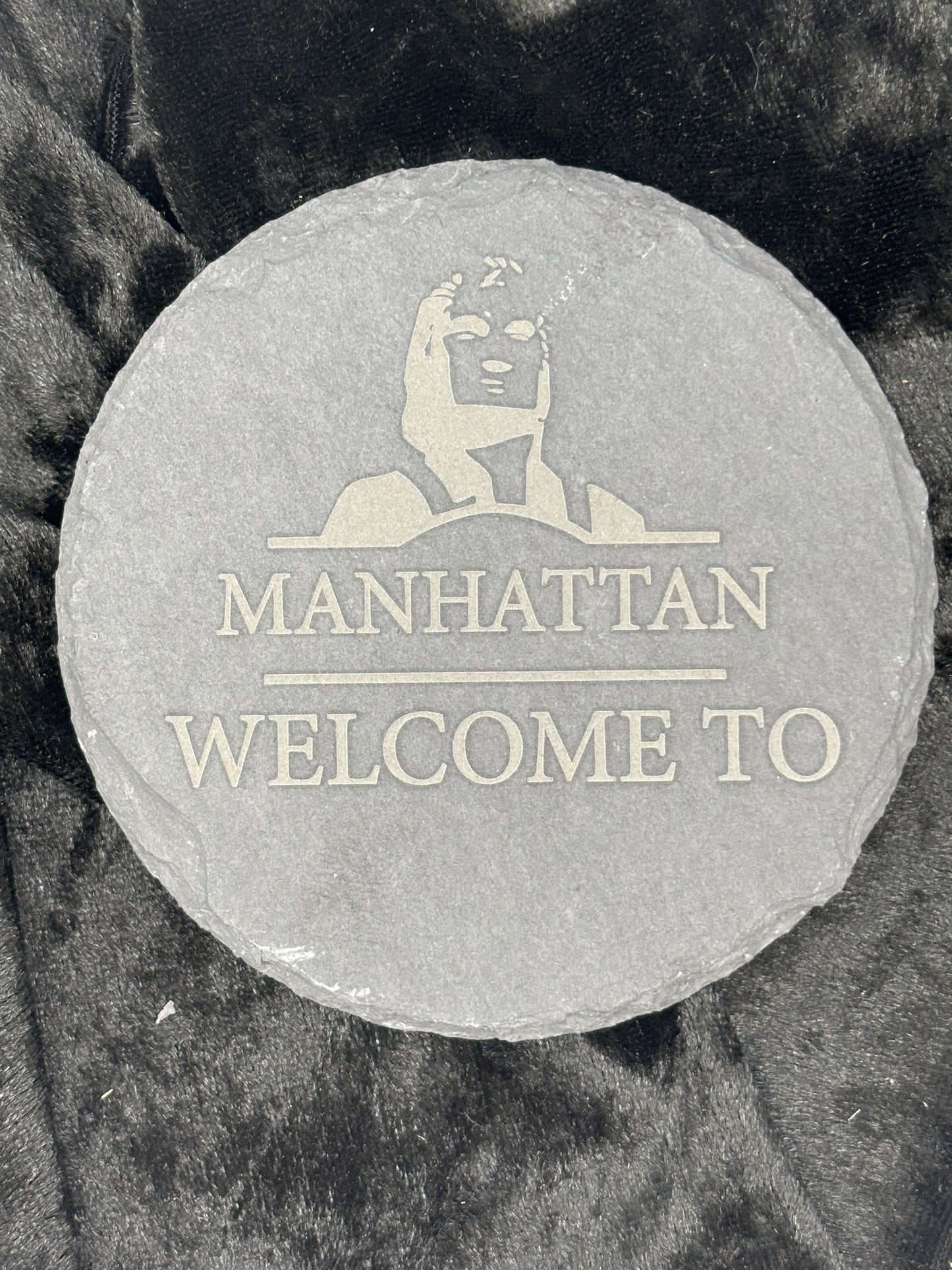 Manhattan Welcome To Slate Coaster (Set of 4)