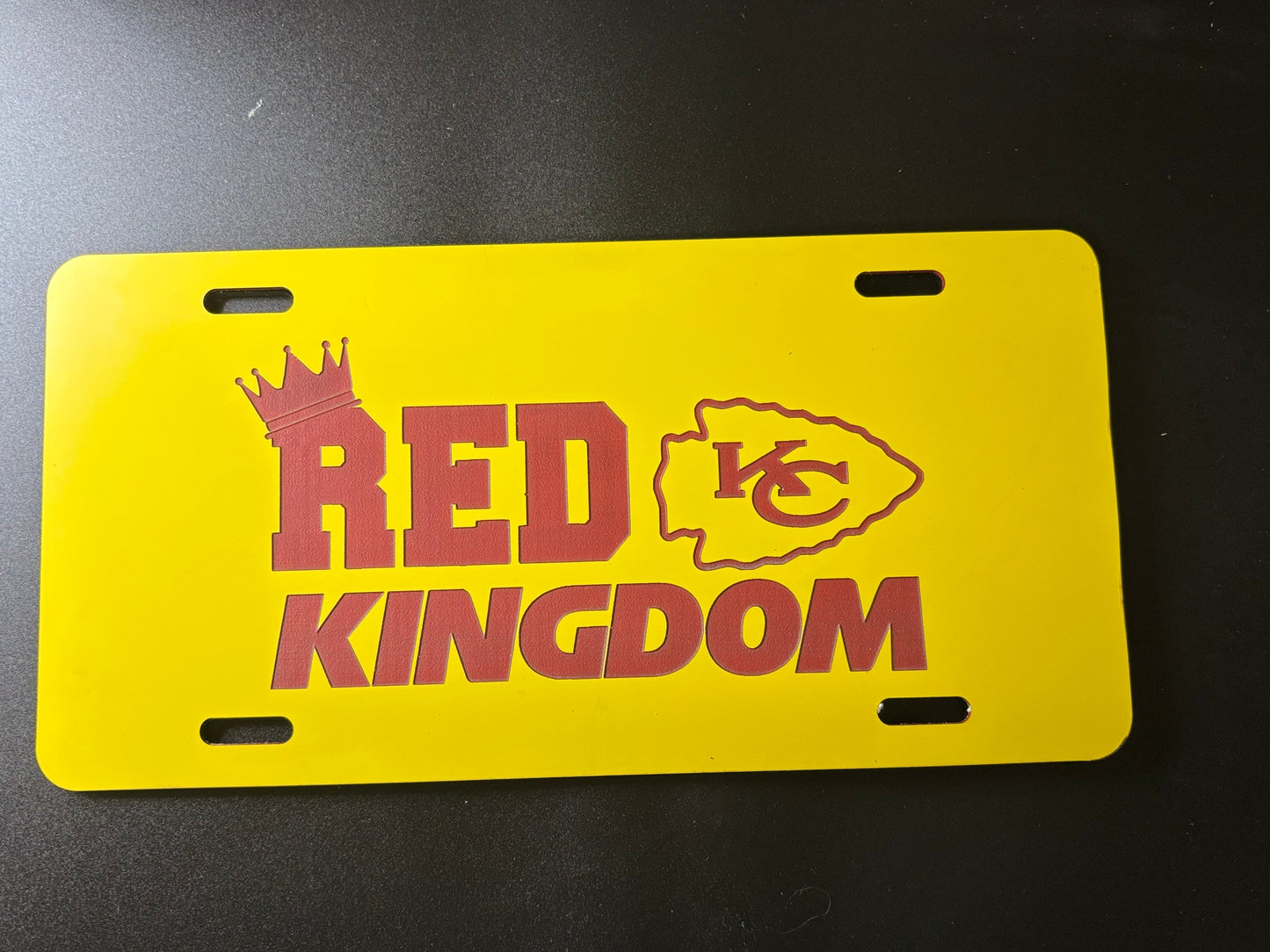 Chiefs Acrylic License Plate