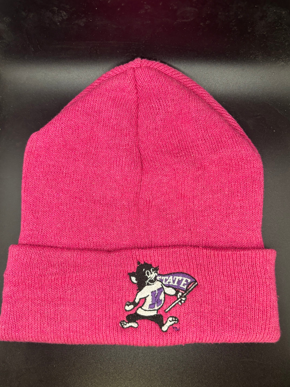 K-State Embroidered Knit Beanie - Official Affinity Licensed Product - K-State