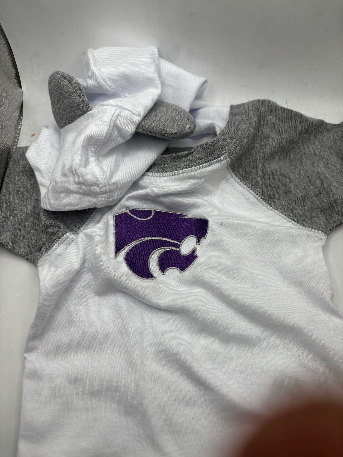 K-State Infant Bodysuit with Hood and Ears