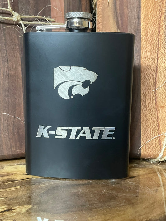 K-State Power Cat Flask