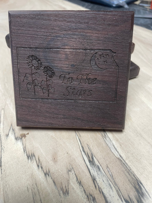"To The Stars" Wood Coasters (Set of 4)