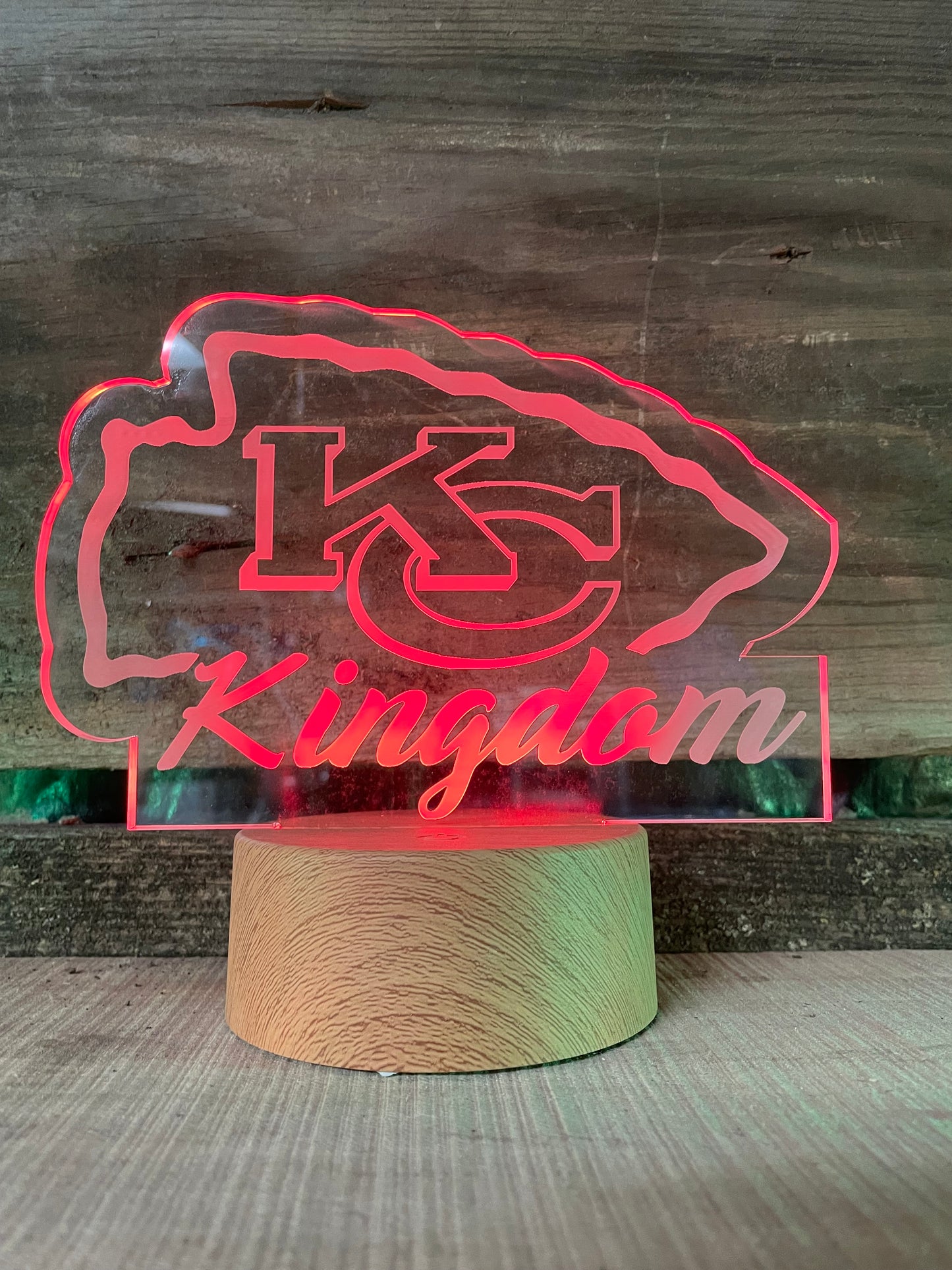 Chiefs LED Light up Acrylic Light