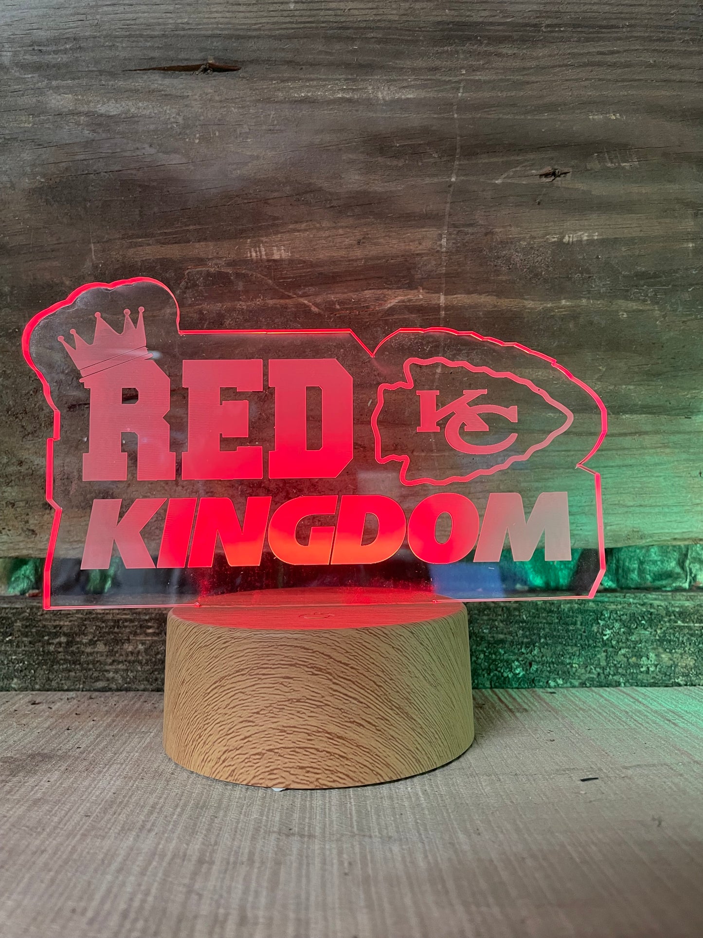 Chiefs LED Light up Acrylic Light