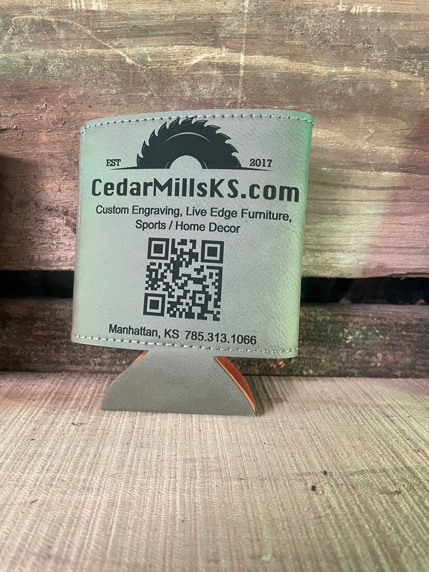 Custom Leatherette Can Coozy