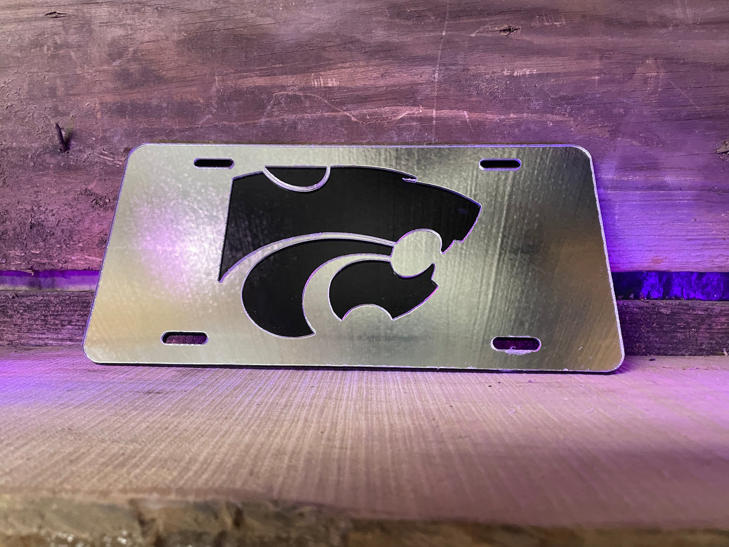K-State Power Cat License Plate - Official Affinity Licensed Product - K-State