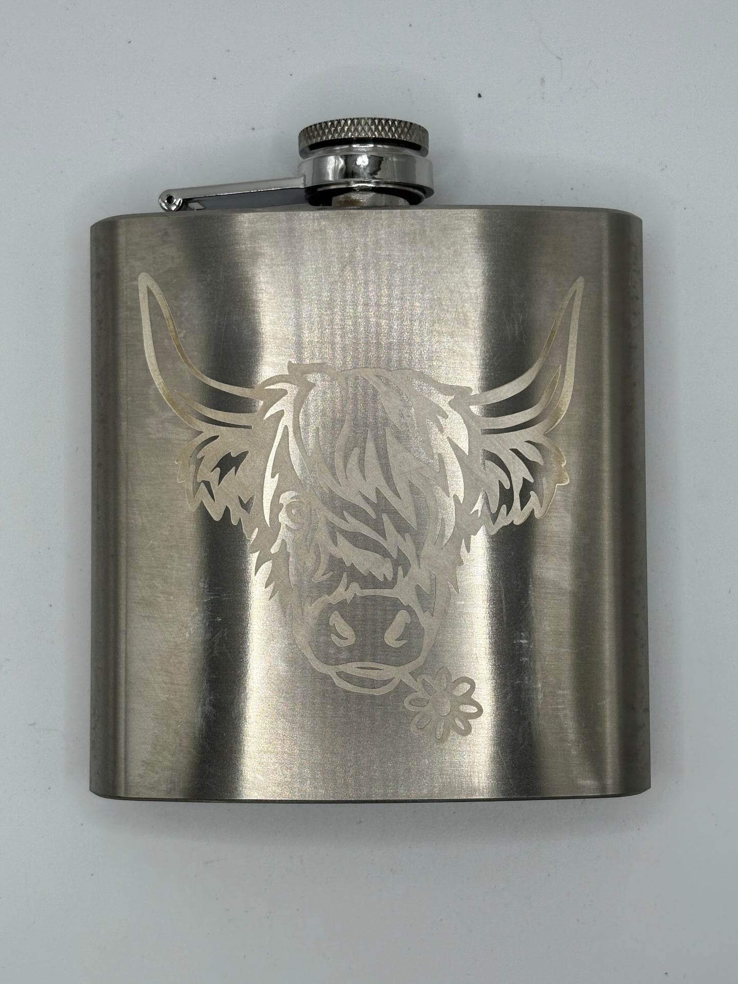 Highland Cow Hip Flask