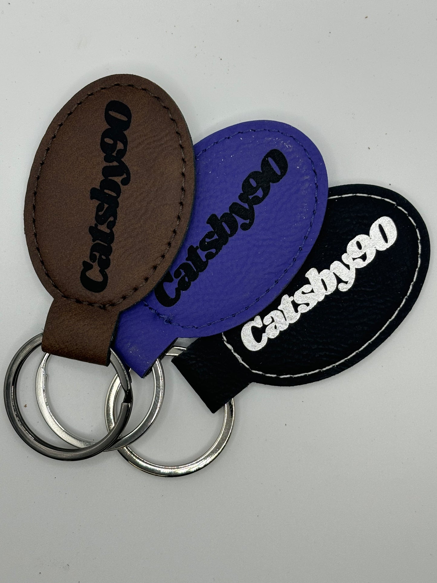 K- State Leather Key Chain