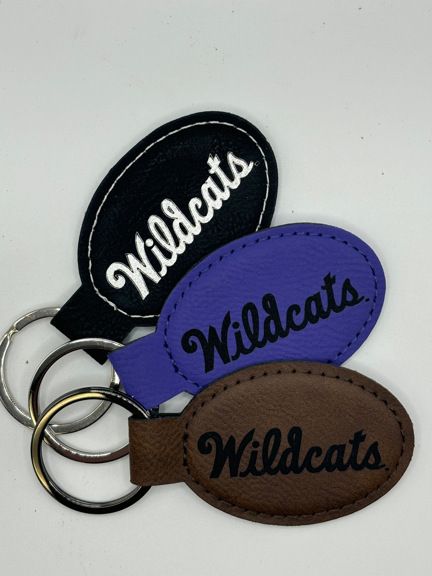 K- State Leather Key Chain