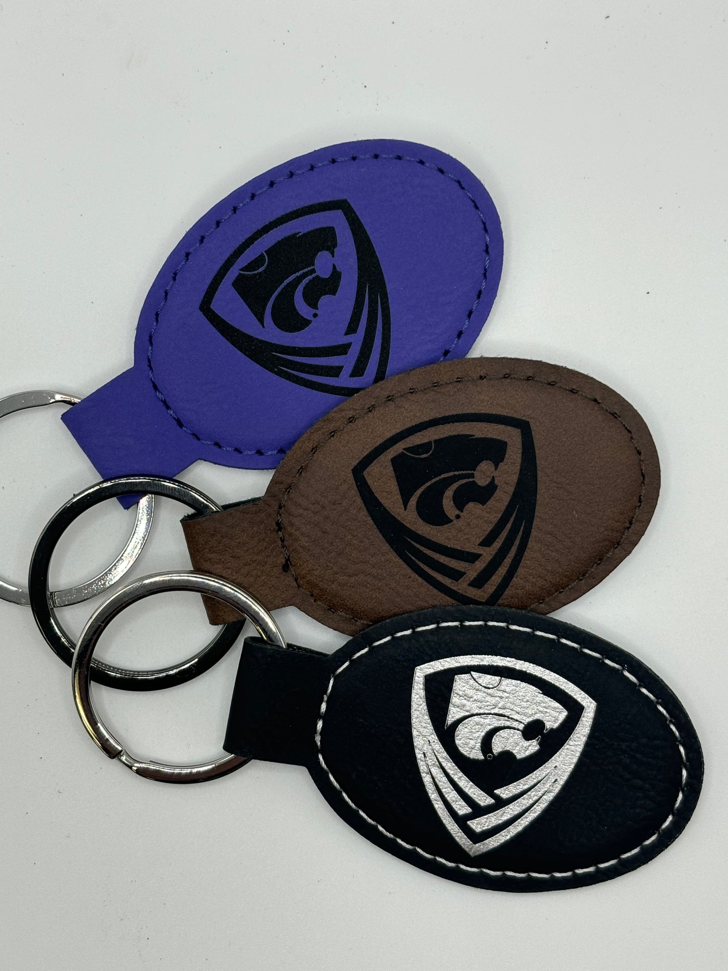 K- State Leather Key Chain