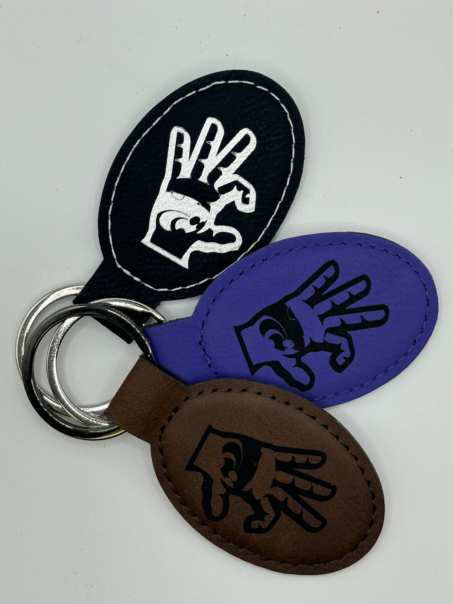 K- State Leather Key Chain