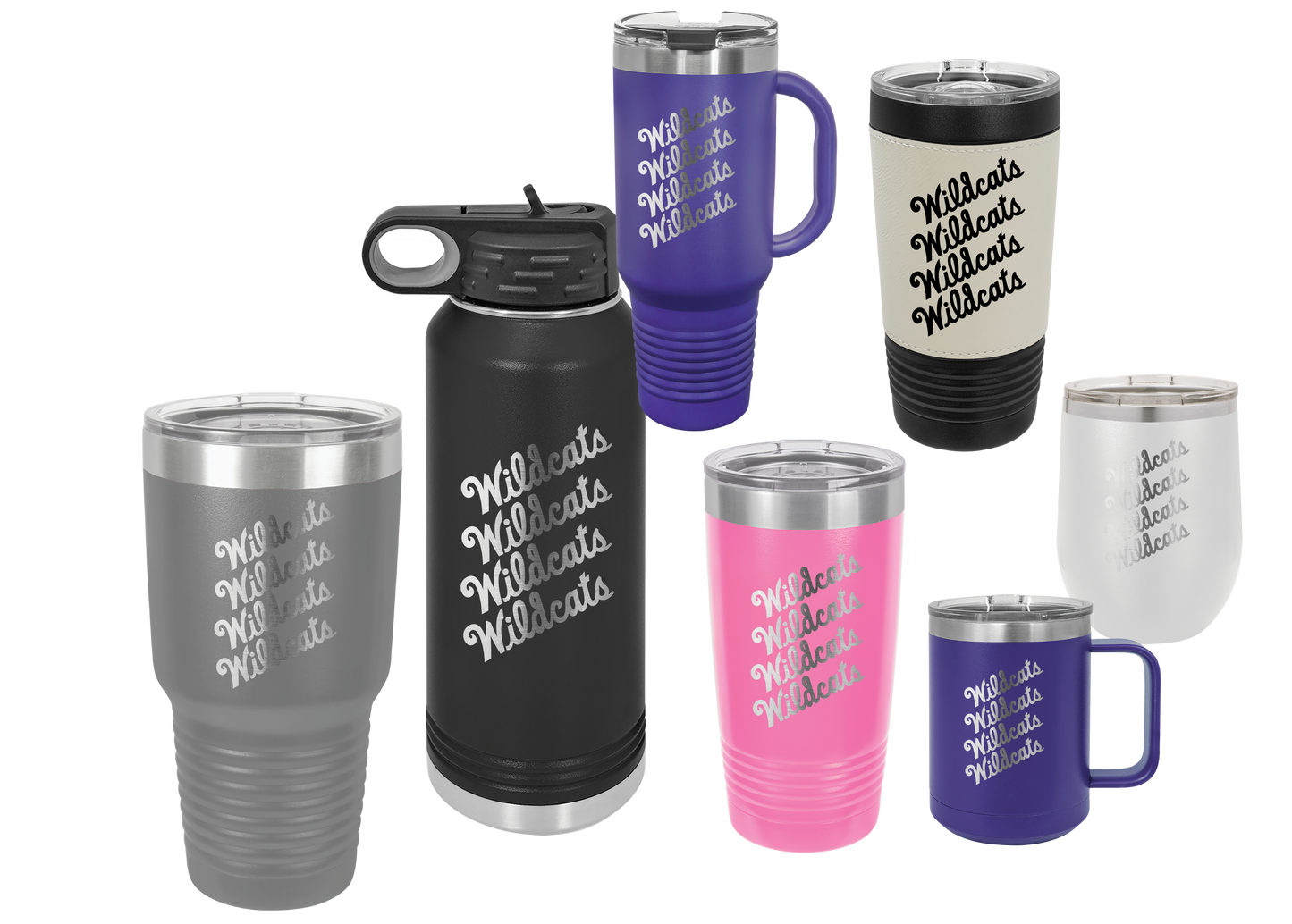 Wildcats x 3 insulated Drinkware - Official Affinity Licensed Product - K-State