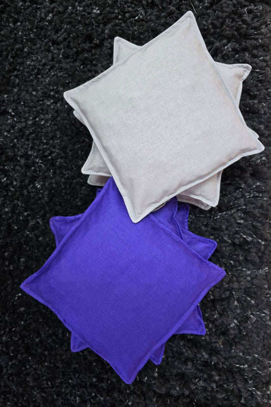 Mini Corn Hole Bags (1.5"x1.5") Set of 4 Total