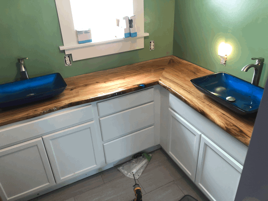 Live Edge vanity top