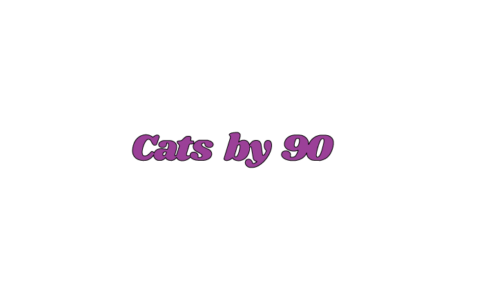 Cats by 90 metal sign