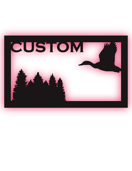 Duck and Forest Custom LED Sign