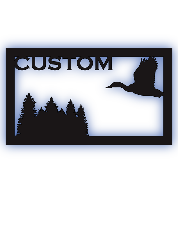 Duck and Forest Custom LED Sign