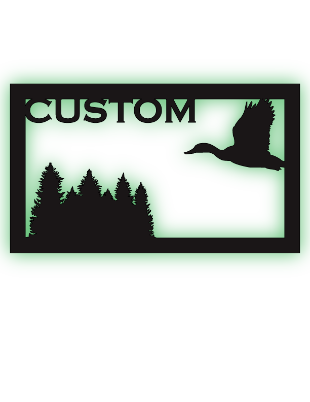 Duck and Forest Custom LED Sign