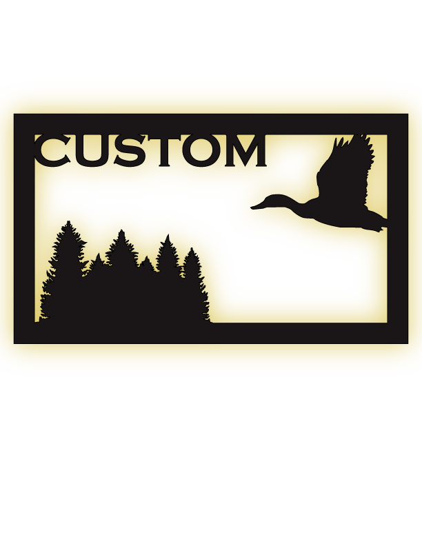 Duck and Forest Custom LED Sign
