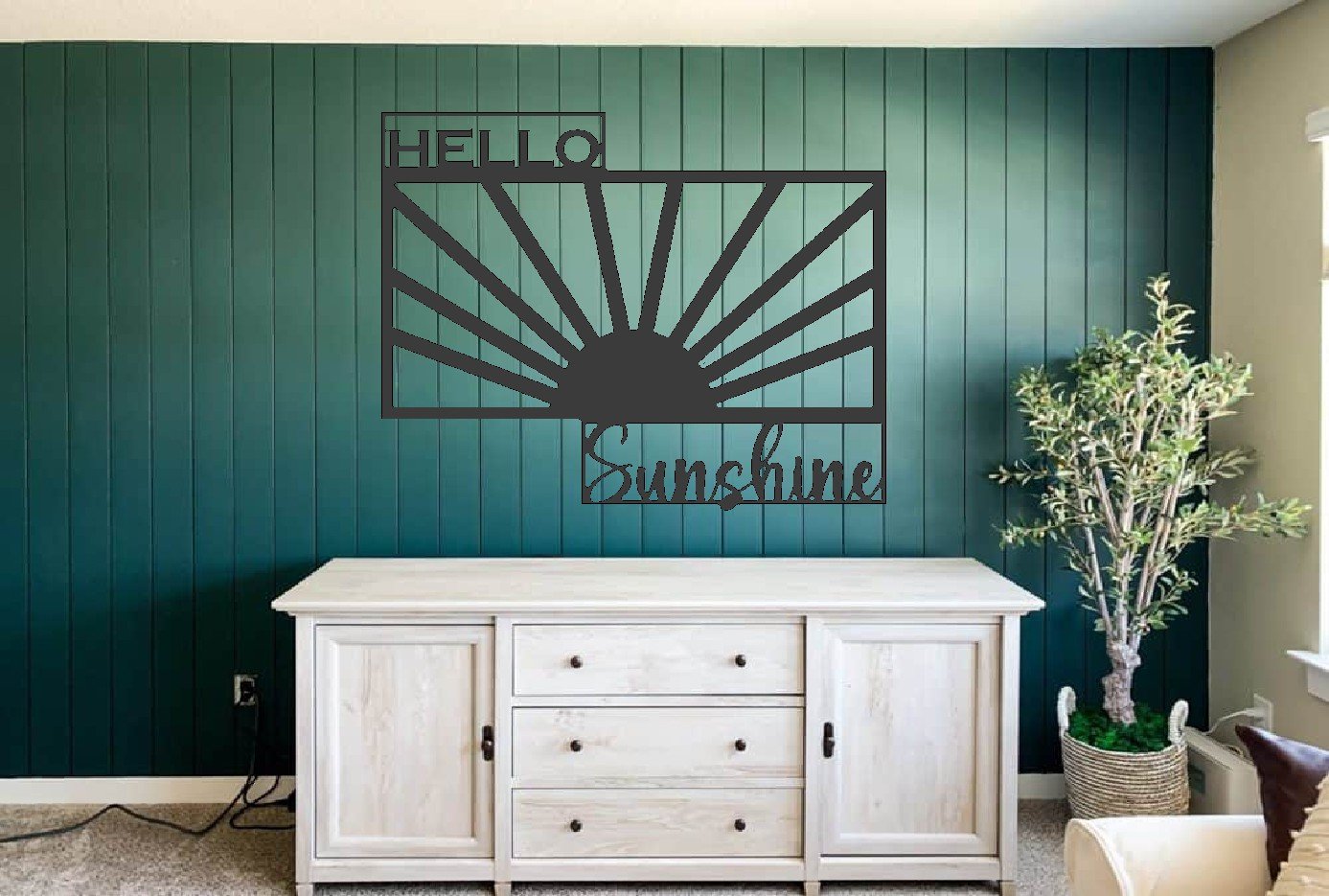 Hello Sunshine Rectangle Metal Sign