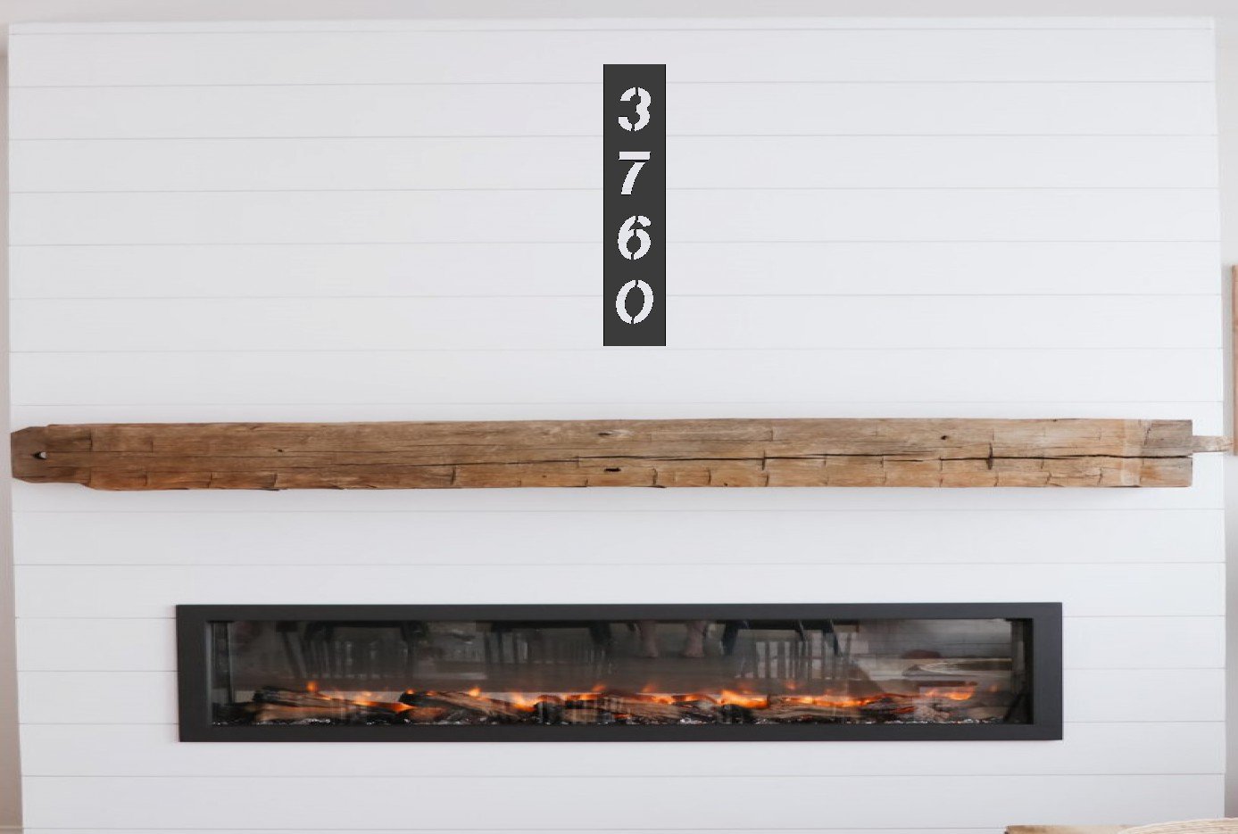 Vertical Address Metal Sign