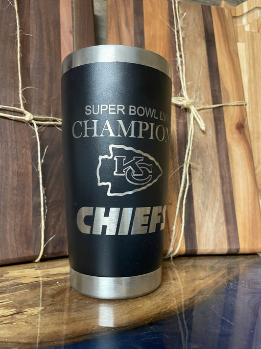 Chiefs Super Bowl Champions Arrow Head Logo  20 oz tumbler
