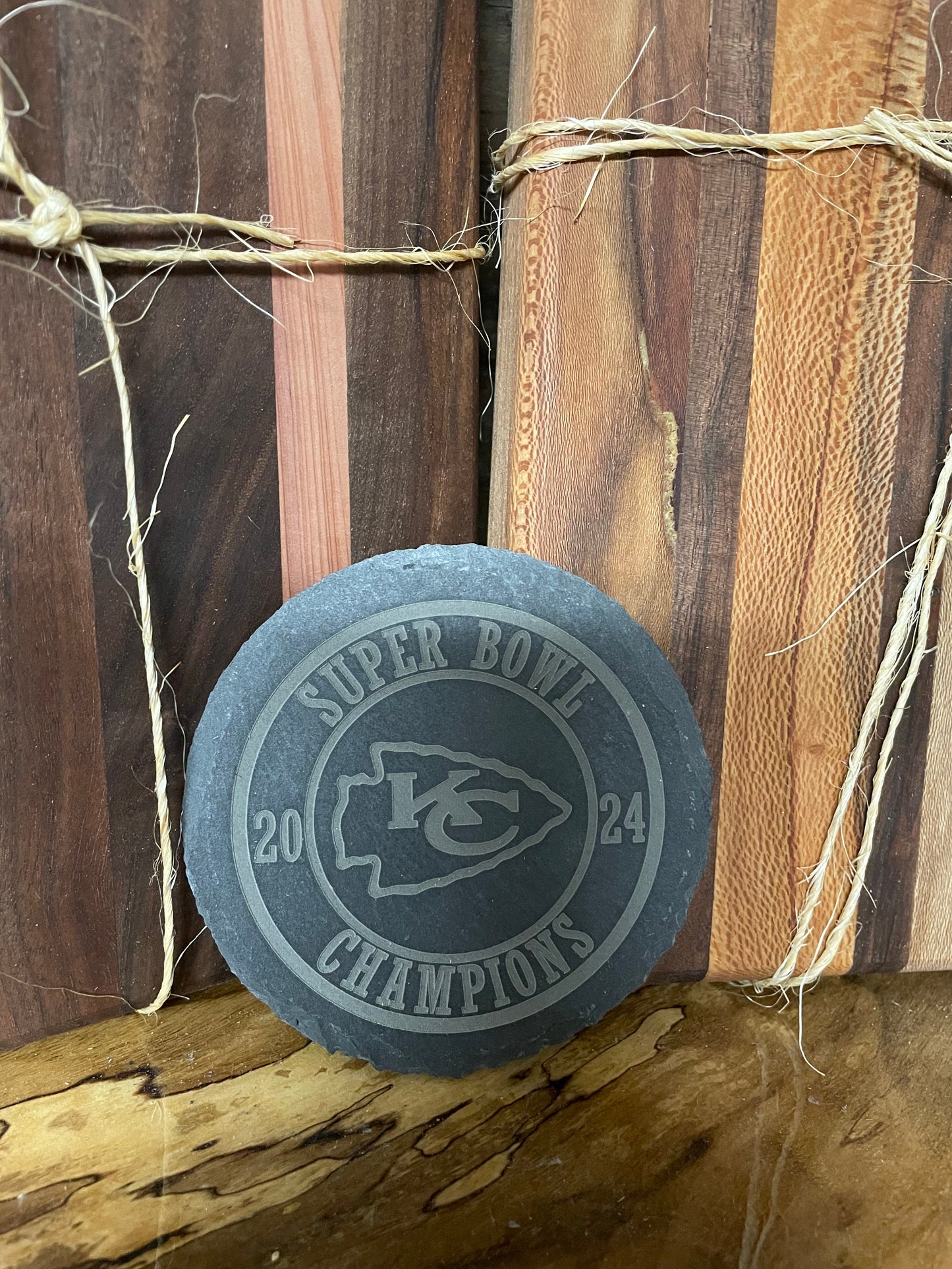 Chiefs Super Bowl Champions Slate Coasters (4 Pack)