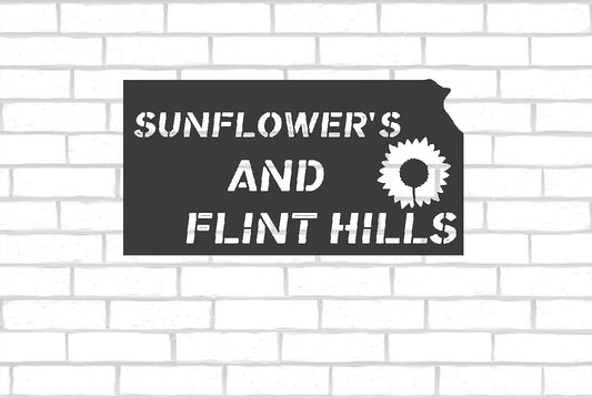 Kansas Flint Hills Metal Sign