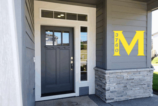 Exterior Last Name with Address