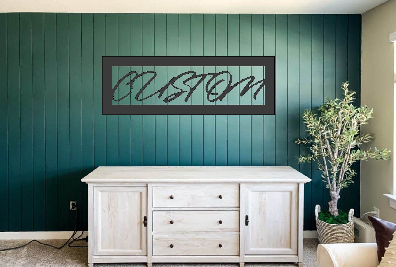 Script Font Name Framed Outline