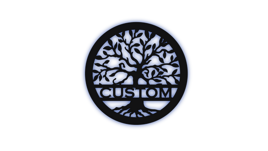 Tree of Life Design 1 LED Metal Sign