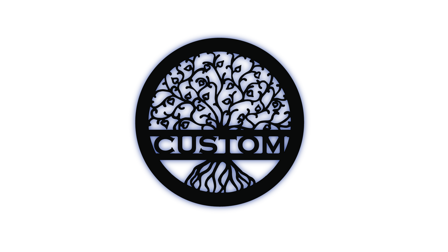 Tree of Life 2 LED Metal Sign