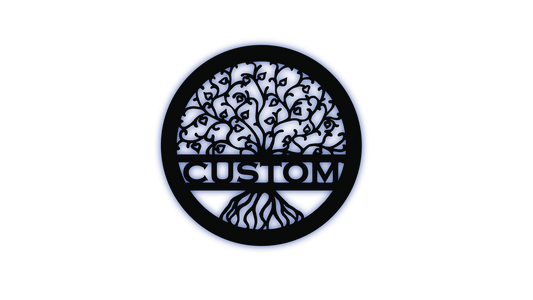 Tree of Life 2 LED Metal Sign