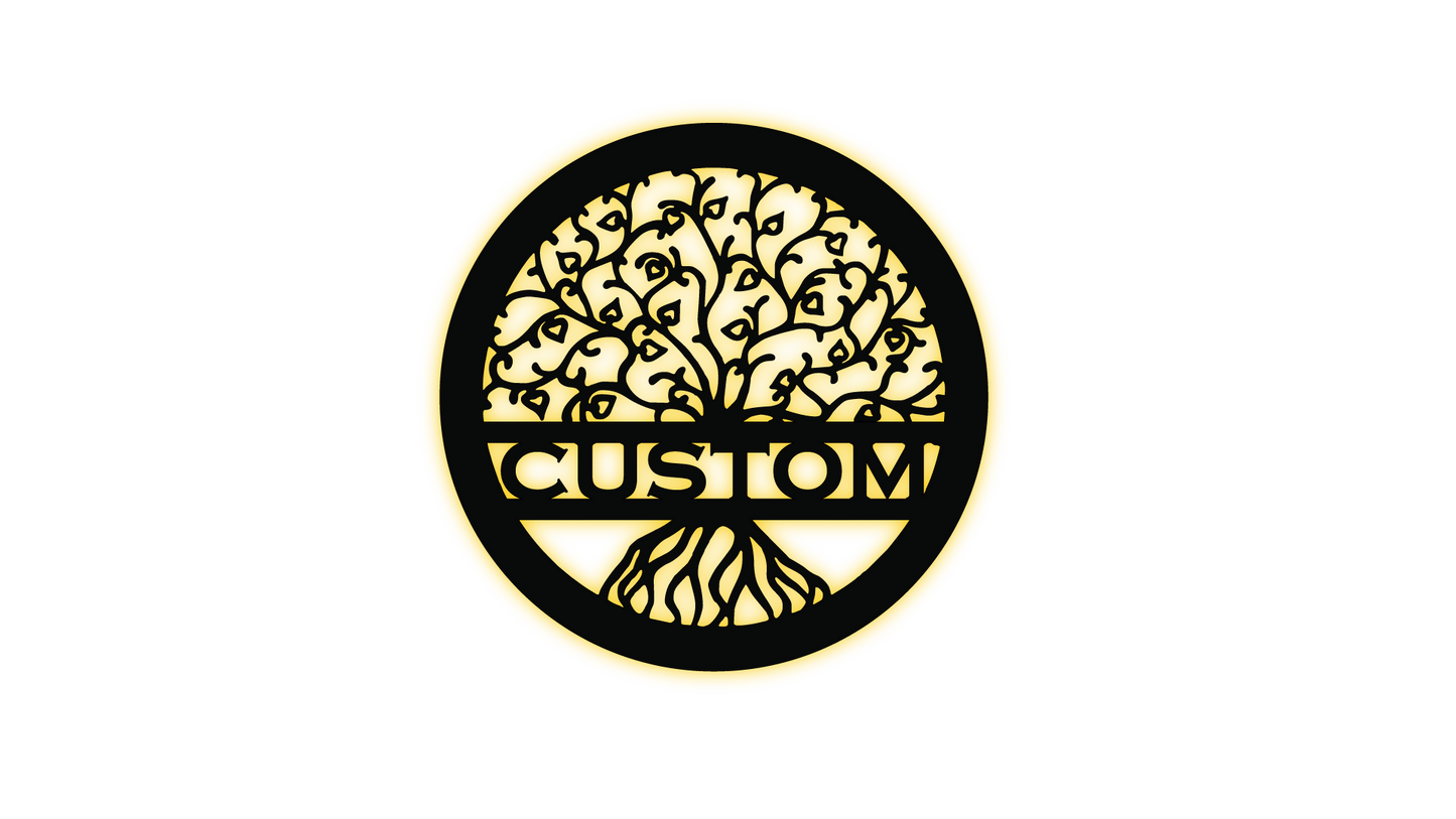 Tree of Life 2 LED Metal Sign