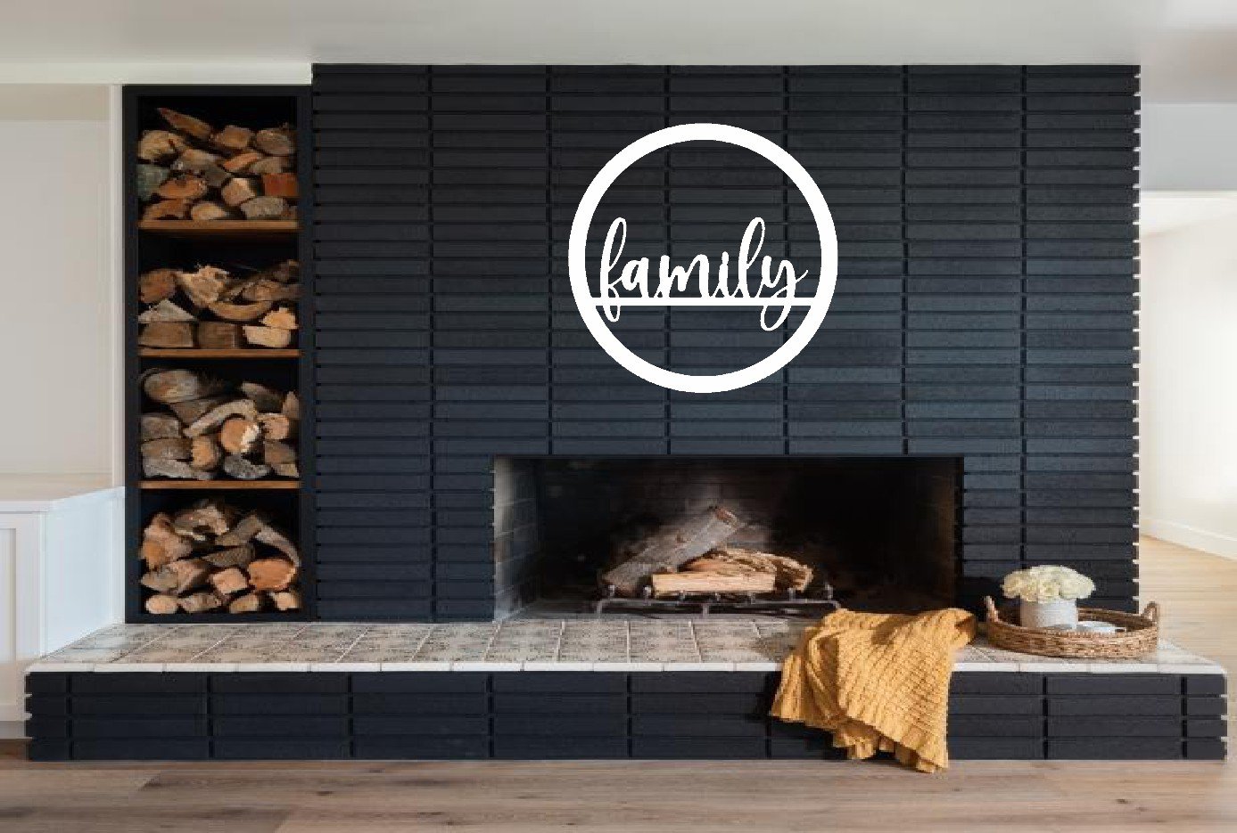 Family Circle Metal Sign