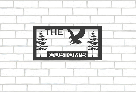 Soaring Eagle Custom Metal Sign