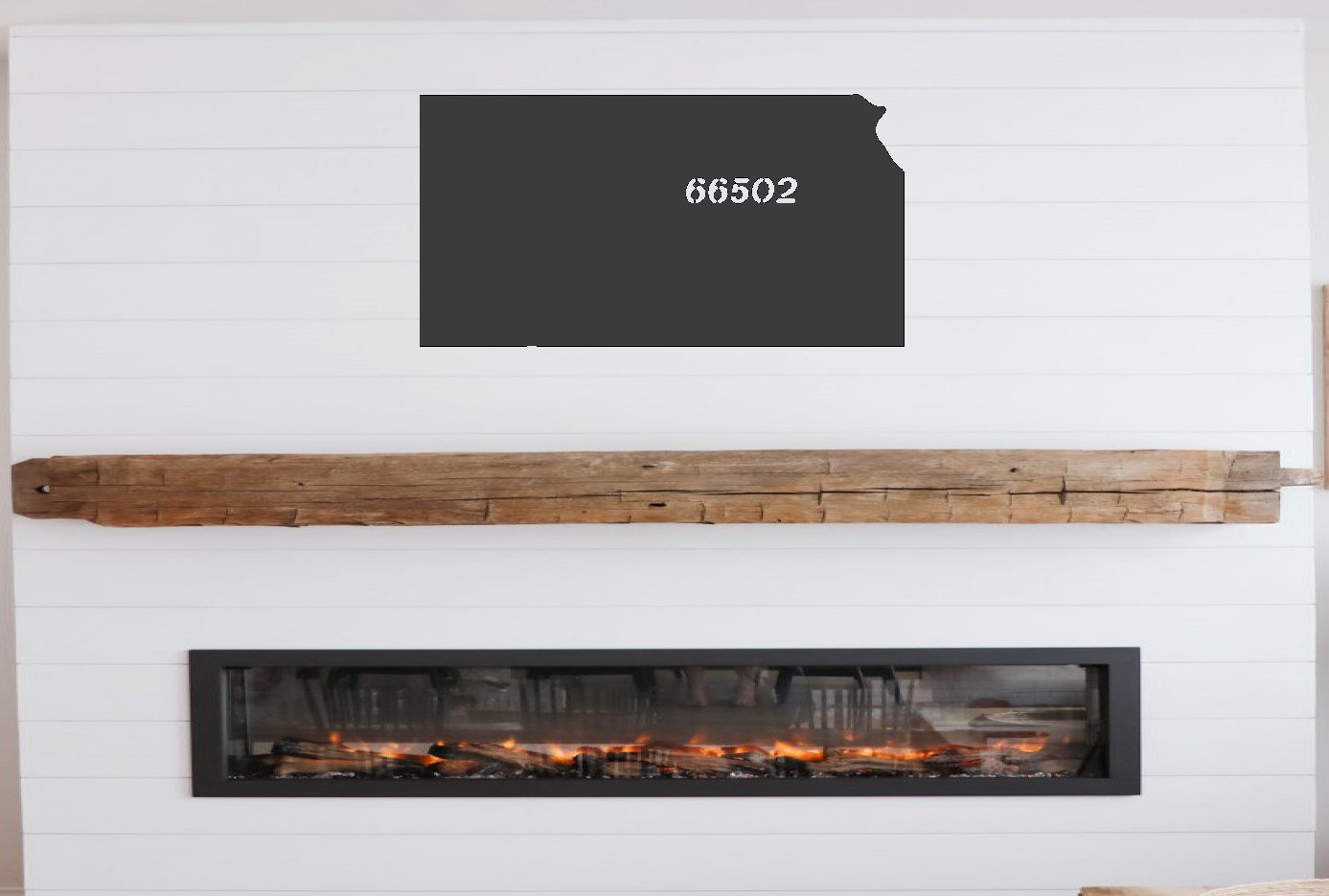 Personalized Metal State Outline With Zip code
