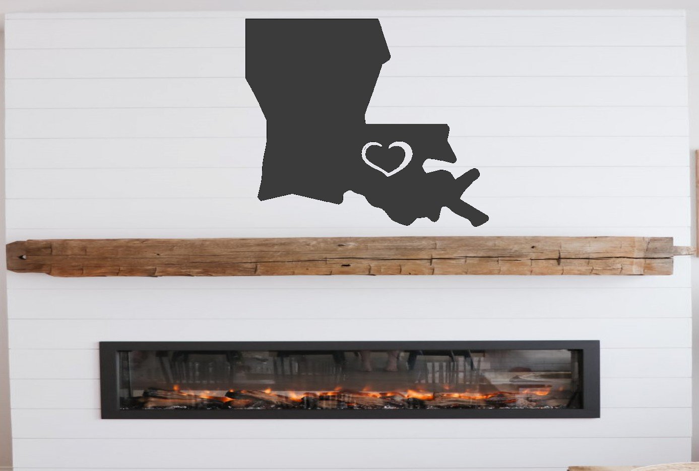 Personalized State Outline with Heart