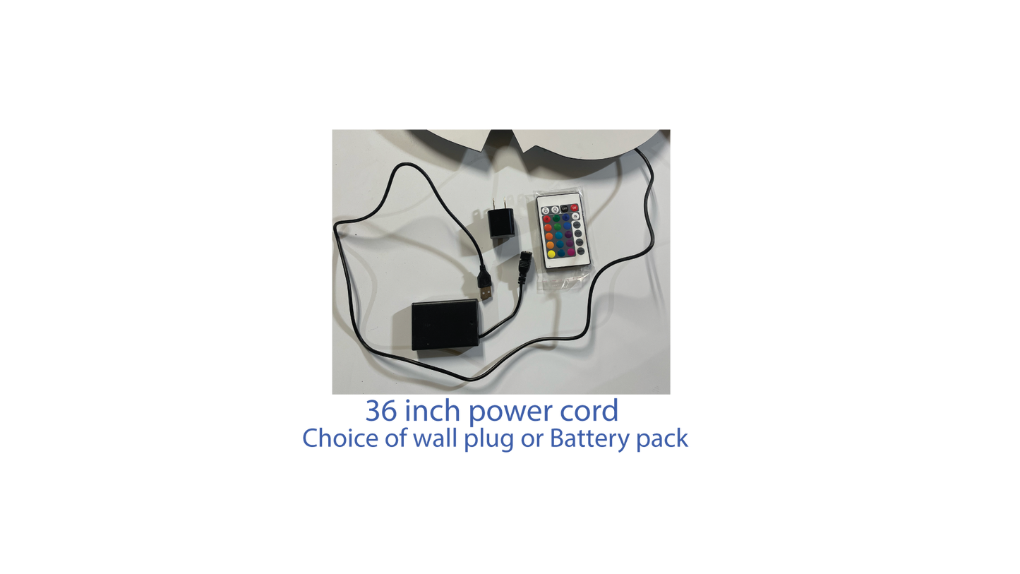 Paddle Boat on Water LED Metal Sign